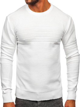 Bílý pánský svetr Bolf SL15-2318