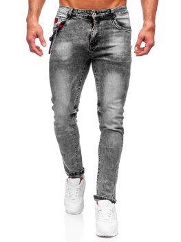 Černé pánské džíny regular fit Bolf HY1053