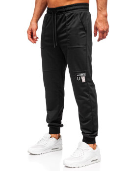Černé pánské teplákové jogger kalhoty Bolf JX6365