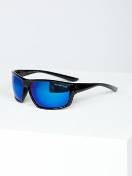 Černo-modré pánské sluneční brýle Bolf PLS7