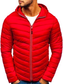Červená pánská sportovní zimní bunda Bolf LY1016