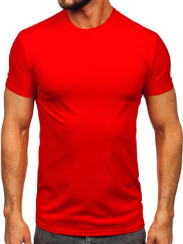Červené pánské tričko bez potisku Bolf NT3001 