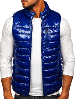 Modrá pánská prošívaná vesta Bolf R0109A