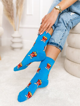 Modré dámské ponožky Bolf WQ7625-1