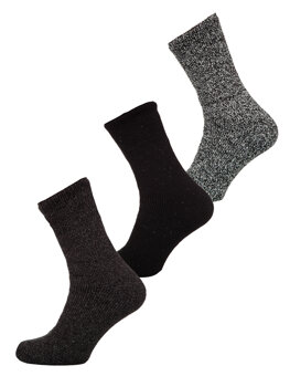 Pánské barevné-3 silné zimní termo ponožky Bolf A8990-2-3P 3PACK