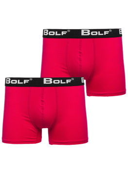 Světle růžové pánské boxerky Bolf 0953-2P 2 PACK