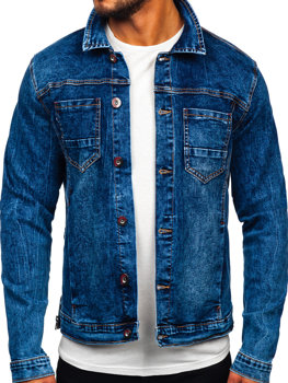 Tmavě modrá pánská džínová bunda Bolf RC85147W1