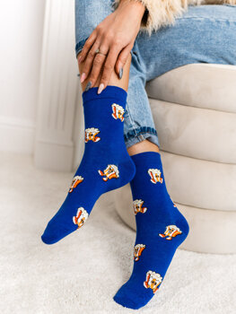 Tmavě modré dámské ponožky Bolf WQ7625-2