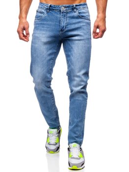 Tmavě modré pánské džíny skinny fit Bolf KX536