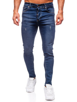 Tmavě modré pánské džíny slim fit Bolf 6257