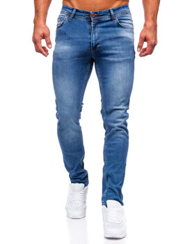 Tmavě modré pánské džíny slim fit Bolf 6767