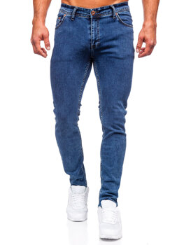 Tmavě modré pánské džíny slim fit Bolf DP52