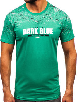 Zelené pánské bavlněné tričko Bolf 14725