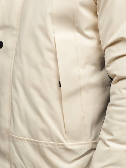 Bílá pánská zimní bunda Bolf J1905
