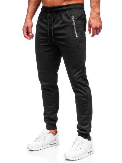 Černé pánské jogger kalhoty Bolf JX5003