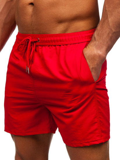 Červené pánské plavecké šortky Bolf XL018