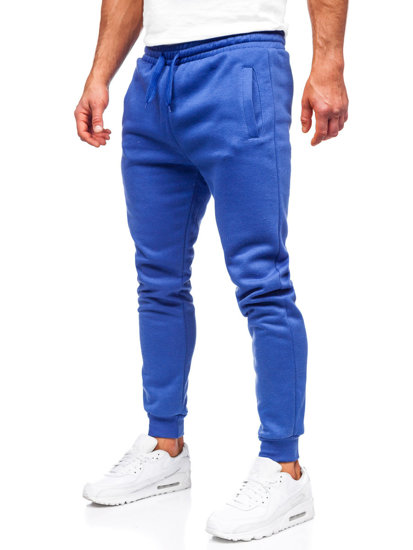 Kobaltové pánské jogger kalhoty Bolf CK01