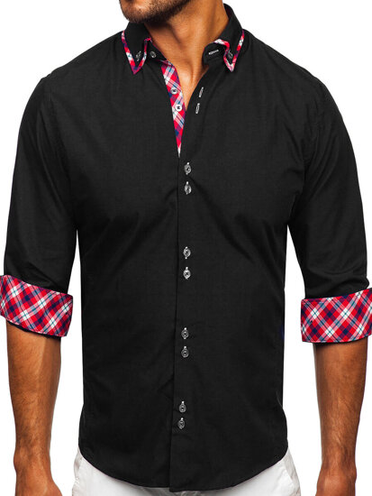 Pánská košile BOLF 4704 černá