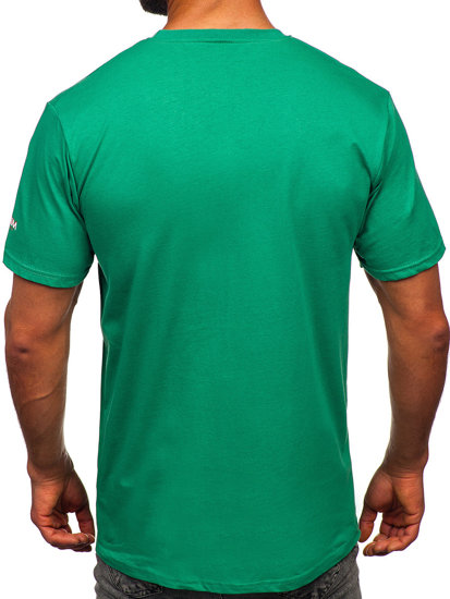Zelené pánské bavlněné tričko Bolf 14731