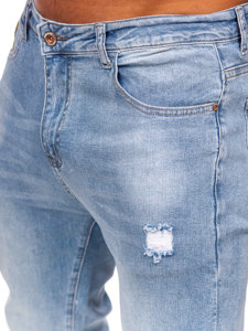 Blankytné pánské džíny skinny fit Bolf KA0128