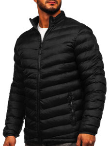 Černá pánská sportovní zimní bunda Bolf SM70