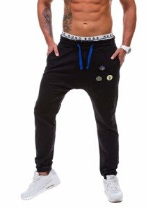 Černé pánské džínové jogger kalhoty Bolf 800