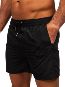Černé pánské plavecké šortky Bolf XL018