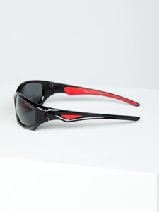 Černo-červené pánské sluneční brýle Bolf MIAMI4