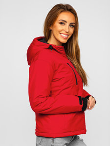 Červená dámská zimní sportovní bunda Bolf HH012A