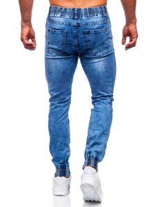 Modré pánské džínové jogger kalhoty Bolf TF264