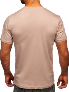 Světle hnědé pánské tričko Bolf 0001