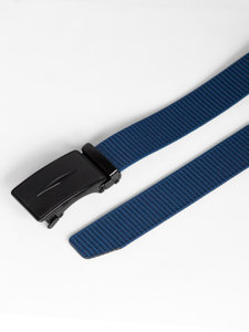 Tmavě modrý pánský textilní pásek Bolf BL014